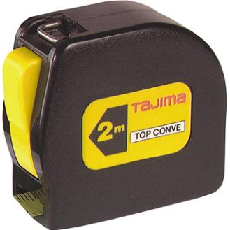 Taschenbandmaß TOP CONVE 2mx13mm gelb Tajima-Beschreibung lesen