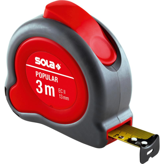 Taschenbandmaß Popular 3mx13mm gelb Sola-Beschreibung lesen