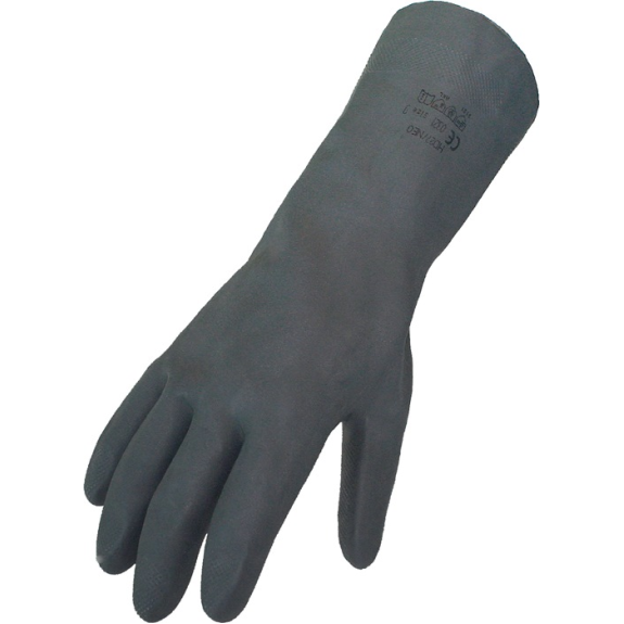 Chemiehandschuh Gr.8 schwarz EN 388,EN 374 PSA III-Beschreibung lesen