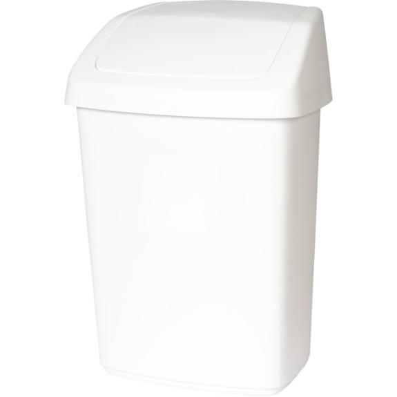 Conteneur à couvercle basculant H377xL246xP198mm 10l Ku.blanc-Leggi tutto