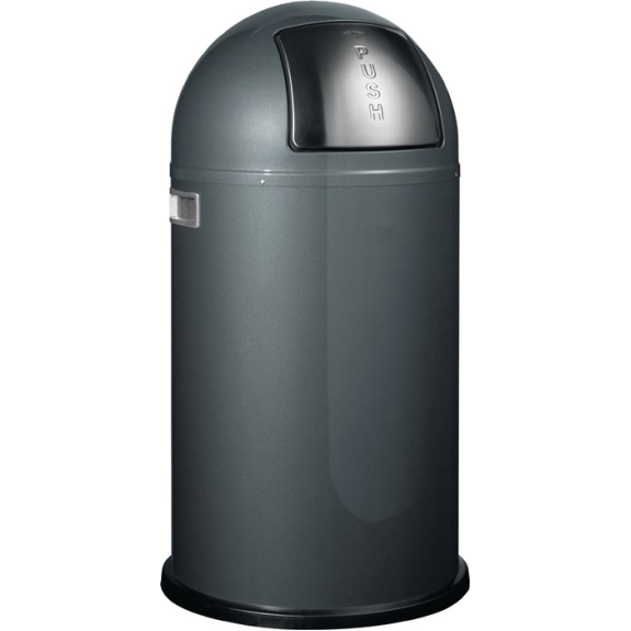 Abfallsammler 50L aus Stahl in Graphit Abfallsammler 50L aus Stahl in Graphit-Beschreibung lesen