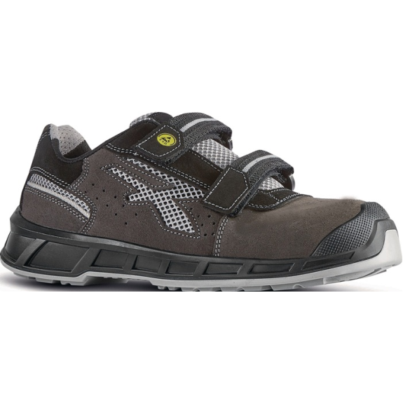 Sicherheitssandale Prince Gr.41 grau-grau Leder m.Mesh-Einsätzen S1P SRC-Beschreibung lesen