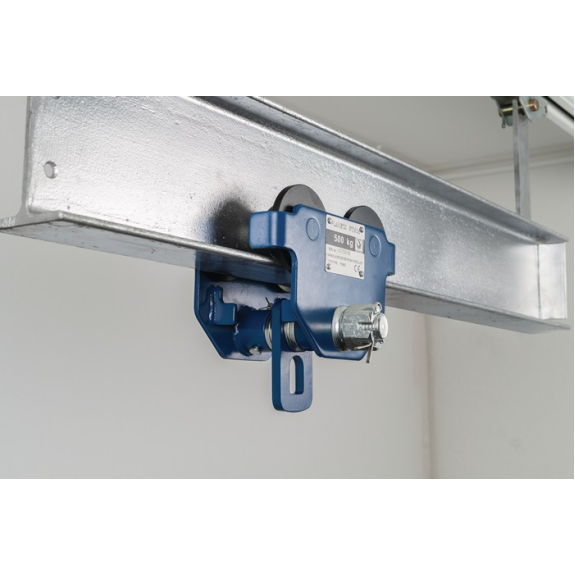 Rollfahrwerk PTM 0,5 Trgf.500kg Trägerflansch-B.50-20m-Beschreibung lesen