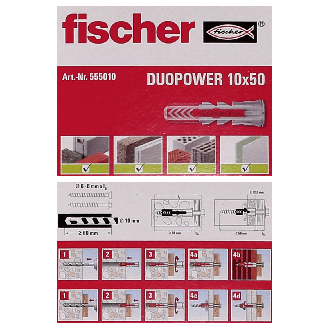 Dübel DUOPOWER D10xL50mm o.Schr.-Beschreibung lesen
