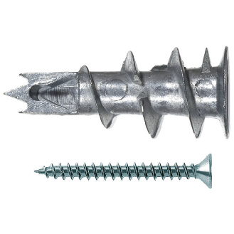 Gipskartondübel GKM PZ2 L.31mm Schrauben-L.50mm m.Schr.geh. STA-Beschreibung lesen