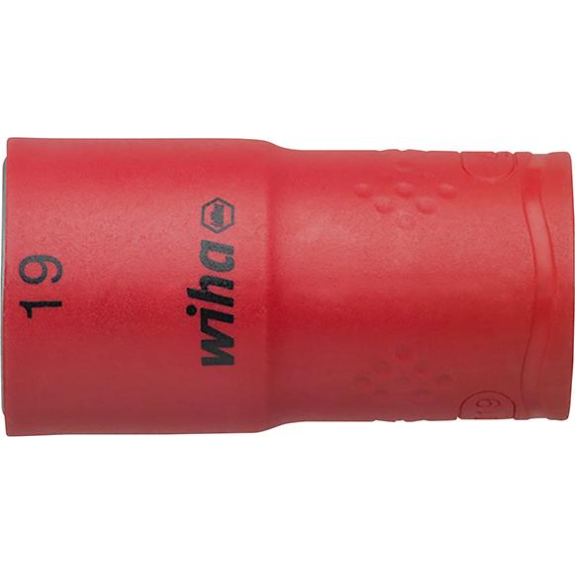 Steckschlüsseleinsatz 6-kant 1/2" 19mm VDE Steckschlüsseleinsatz 6-kant 1/2" 19mm VDE-Beschreibung lesen