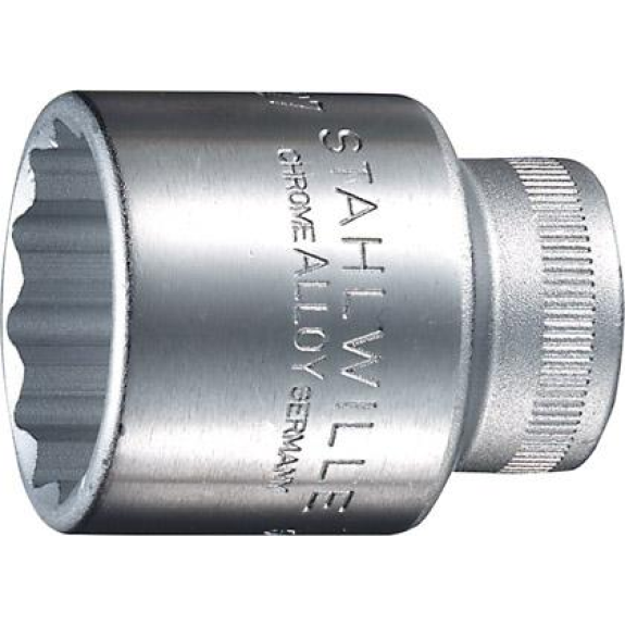 Steckschlüsseleinsatz 12-kant 1/2" 36mm Steckschlüsseleinsatz 12-kant 1/2" 36mm-Beschreibung lesen