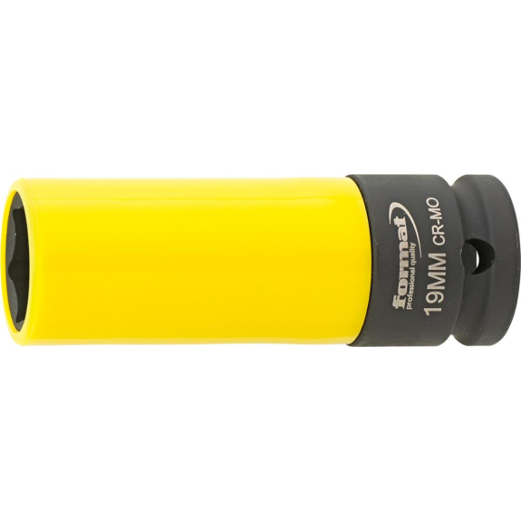 Kraft- Steckschlüsseleinsatz mitKunststoff-Hülse 1/2" 19x85mm Kraft- Steckschlüsseleinsatz mitKunststoff-Hülse 1/2" 19x85mm-Beschreibung lesen