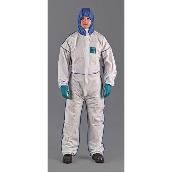Schutzoverall Alphec 1800 Comfort Gr.L weiß/blau PSA III-Beschreibung lesen