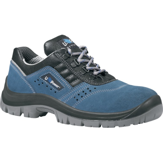 Sicherheitsschuh  Gr.45 blau/schwarz Leder S1P SRC EN20345-Beschreibung lesen
