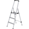 Stufenstehleiter 3 Stufen Alu.Gesamt-H.1310mm Stufen-Holmverbindung geschr. MUNK Stufenstehleiter 3 Stufen Alu.Gesamt-H.1310mm Stufen-Holmverbindung geschr. MUNK