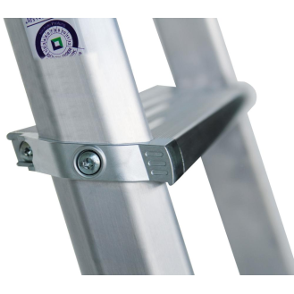 Stufenstehleiter 4 Stufen Alu.Gesamt-H.1540mm Stufen-Holmverbindung geschr. MUNK-Beschreibung lesen
