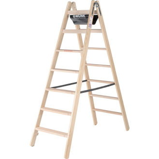 Stufenstehleiter 2x7 Stufen HO Gesamt-H.1880mm MUNK-Beschreibung lesen