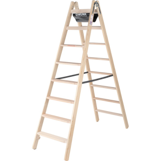 Stufenstehleiter 2x8 Stufen HO Gesamt-H.2140mm MUNK-Beschreibung lesen
