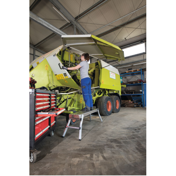 Arbeitspltform 3 Stufen klappb. Pltf.Aluminium-Warzenblech B1740xT290mm MUNK Arbeitspltform 3 Stufen klappb. Pltf.Aluminium-Warzenblech B1740xT290mm MUNK-Beschreibung lesen