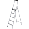 Stufenstehleiter 5 Stufen Alu.Gesamt-H.1780mm Stufen-Holmverbindung geschr. MUNK Stufenstehleiter 5 Stufen Alu.Gesamt-H.1780mm Stufen-Holmverbindung geschr. MUNK