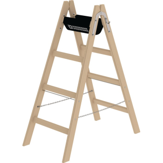 Sprossenstehleiter 2x4 Sprossen HO Leiterlänge 1230mm Arbeits-H.b.ca.2500mm MUNK-Beschreibung lesen
