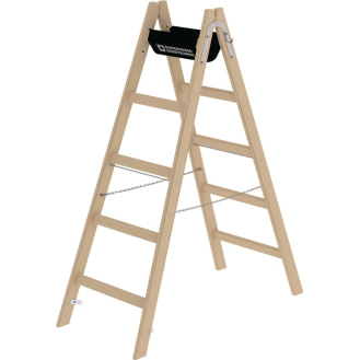 Sprossenstehleiter 2x5 Sprossen HO Leiterlänge 1510mm Arbeits-H.b.ca.2800mm MUNK-Beschreibung lesen