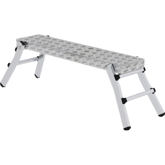 Arbeitspltform 2 Stufen klappb. Pltf.Aluminium-Warzenblech B1300xT290mm MUNK-Beschreibung lesen