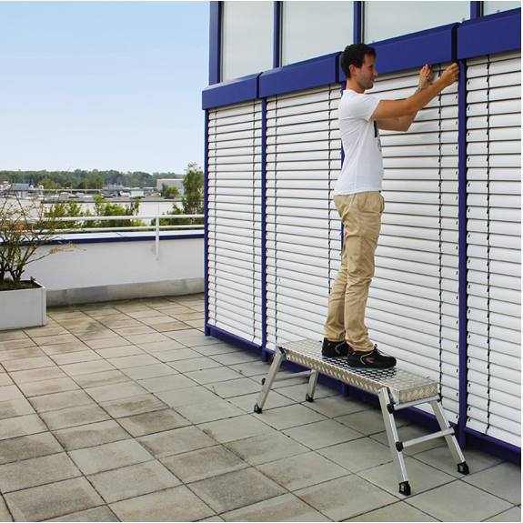 Arbeitspltform 2 Stufen klappb. Pltf.Aluminium-Warzenblech B1300xT290mm MUNK Arbeitspltform 2 Stufen klappb. Pltf.Aluminium-Warzenblech B1300xT290mm MUNK-Beschreibung lesen