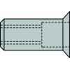 Blindnietmutter Nietschaft dxl 7x13,5mm M5 Alu Senkkopf (90Grad) 500 St. Blindnietmutter Nietschaft dxl 7x13,5mm M5 Alu Senkkopf (90Grad) 500 St.