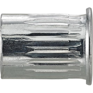 Blindnietmutter Nietschaft dxl 7x9,5mm M5 Stahl,verz.Flachkopf 500 St.-Beschreibung lesen
