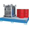 Auffangwanne aus Stahl mit Gitter 1000L