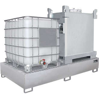 Auffangwanne 1000l L2650xB1300xH435mm o.Gitterrost-Beschreibung lesen