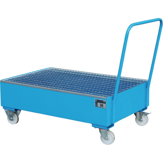 Bandeja de contención 211l L1200xB800xH515mm acero con rejilla azul claro-Leer más