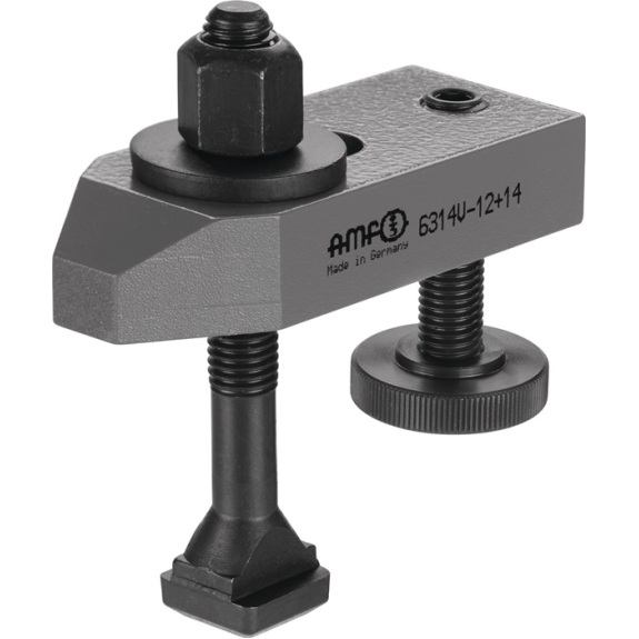 Spanneisen Nr.6314V f.T-Nut 20mm Spann-H.16-65mm Spannschraube M20x20x160mm-Beschreibung lesen