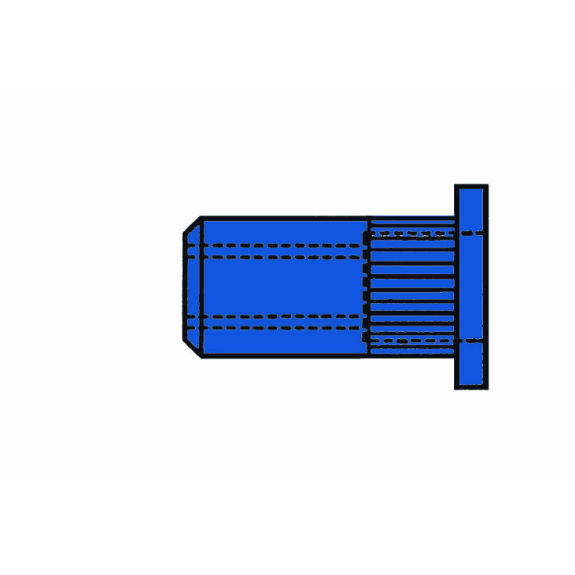 Blindnietmutter Nietschaft dxl 7x11,5mm M5 STA Stand.(Flachrundkopf),500 St. Blindnietmutter Nietschaft dxl 7x11,5mm M5 STA Stand.(Flachrundkopf),500 St.-Beschreibung lesen