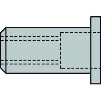 Blindnietmutter Nietschaft dxl 9x15,5mm M6 Alu Stand.(Flachrundkopf),250 St.-Beschreibung lesen