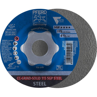 Schleifscheibe CC-Grind Solid SGP STEEL 115mm-Beschreibung lesen