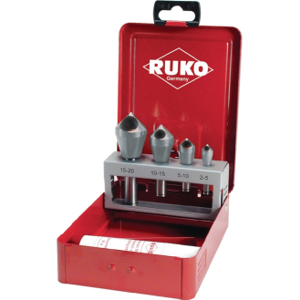 Querlochsenkersz 2-5/5-10/10-15/15-20mm HSS-Co5 5tlg.Metallkass.-Beschreibung lesen