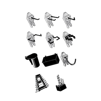 Werkzeughaken-Mixset 84tlg. f.Art.Nr.795605,795584,795698-699 Clip Mix 84-Beschreibung lesen