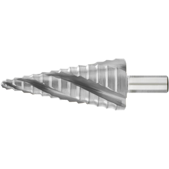 Stufenbohrer HSS 4-fach Spiralnute 6-30mm-Beschreibung lesen