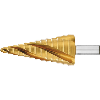 Stufenbohrer HSS TiN 4-fach Spiralnute 6-30mm-Beschreibung lesen