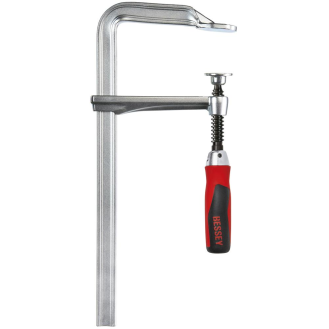 Ganzstahlschraubzwinge GZ-KG Spann-W.400mm A.120mm 2-K-Klappgriff-Beschreibung lesen