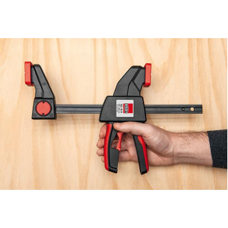 Einhandzwinge EZ Spann-W.300mm A.80mm Spreiz-W.160-450mm-Beschreibung lesen