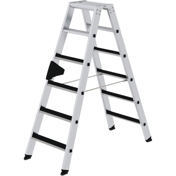 Stufenstehleiter 2x6 Stufen Alu.Gesamt-H.1380mm m.clip-step Auflage Stufenstehleiter 2x6 Stufen Alu.Gesamt-H.1380mm m.clip-step Auflage-Beschreibung lesen