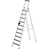 Stufenstehleiter 10 Stufen Alu.Gesamt-H.2980mm m.clip-step R13 Auflage Stufenstehleiter 10 Stufen Alu.Gesamt-H.2980mm m.clip-step R13 Auflage