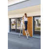 Stufenstehleiter 5 Stufen Alu.Gesamt-H.1810mm m.ergo-pad-Griffzone Stufenstehleiter 5 Stufen Alu.Gesamt-H.1810mm m.ergo-pad-Griffzone
