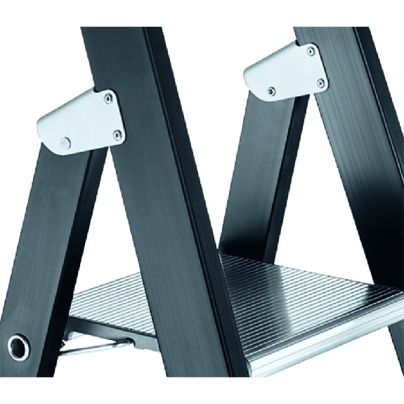 Stehleiter 8 Sprossen Alu.schwarz elox.Leiterlänge 2990mm Arbeits-H.b.ca.4150mm Stehleiter 8 Sprossen Alu.schwarz elox.Leiterlänge 2990mm Arbeits-H.b.ca.4150mm-Beschreibung lesen