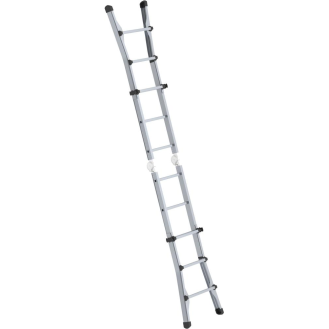 Teleskopleiter Alu.4x3 Sprossen max.Gesamtbelastung 150kg-Beschreibung lesen
