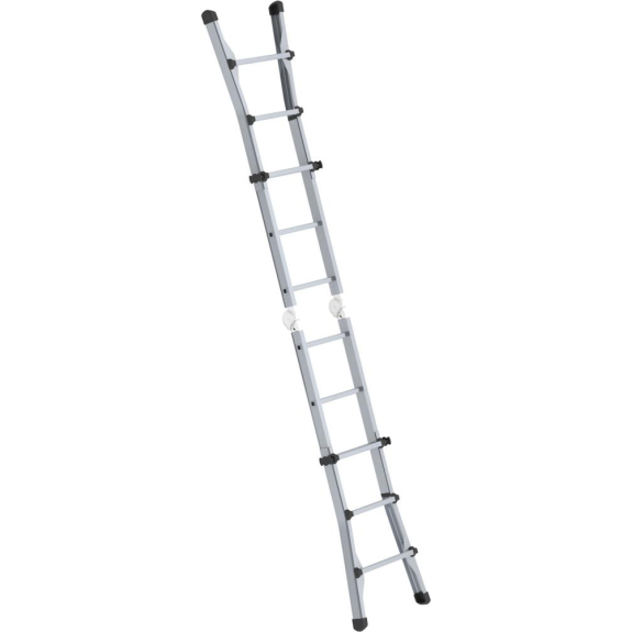 Teleskopleiter Alu.4x3 Sprossen max.Gesamtbelastung 150kg-Beschreibung lesen