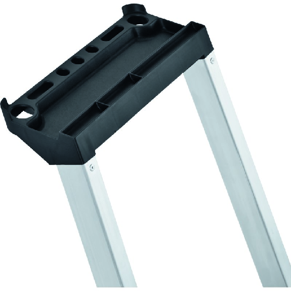 Stufenstehleiter 8 Stufen Alu.Gesamt-H.2490mm Ablageschale Ku. Stufenstehleiter 8 Stufen Alu.Gesamt-H.2490mm Ablageschale Ku.-Beschreibung lesen