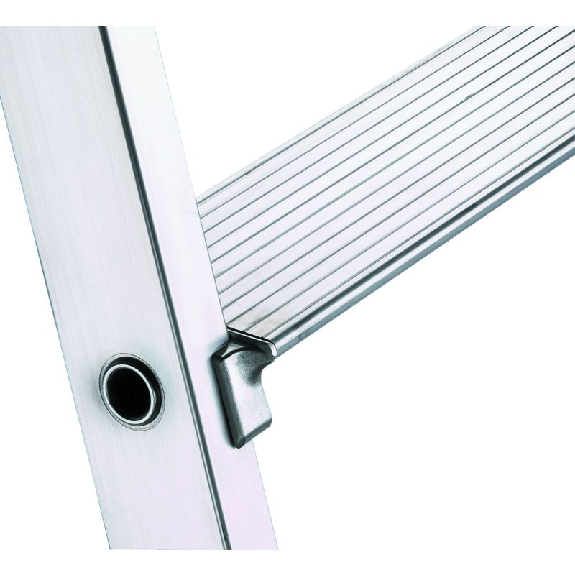 Stufenstehleiter 8 Stufen Alu.Gesamt-H.2490mm Ablageschale Ku. Stufenstehleiter 8 Stufen Alu.Gesamt-H.2490mm Ablageschale Ku.-Beschreibung lesen