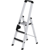 Stufenstehleiter 3 Stufen Alu.Gesamt-H.1340mm m.clip-step R13 Auflage