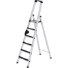 Stufenstehleiter 6 Stufen Alu.Gesamt-H.2050mm m.clip-step R13 Auflage Stufenstehleiter 6 Stufen Alu.Gesamt-H.2050mm m.clip-step R13 Auflage