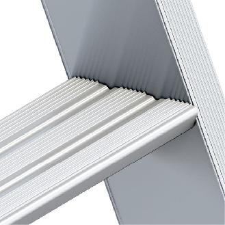 Schwerlasttritt Stufen 3 Pltform-H.700mm Alu.beids.begehbar-Beschreibung lesen